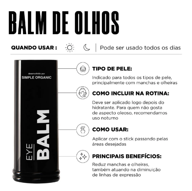 imagem de benefícios balm de olhos