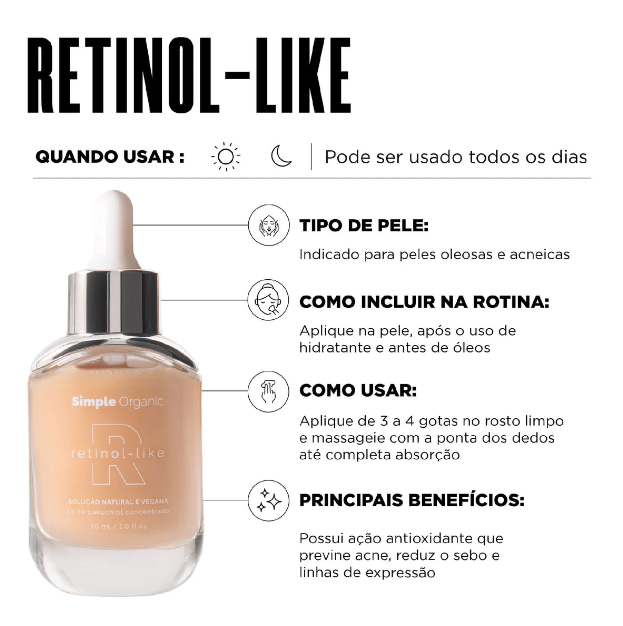 imagem de benefícios solução retinol-like