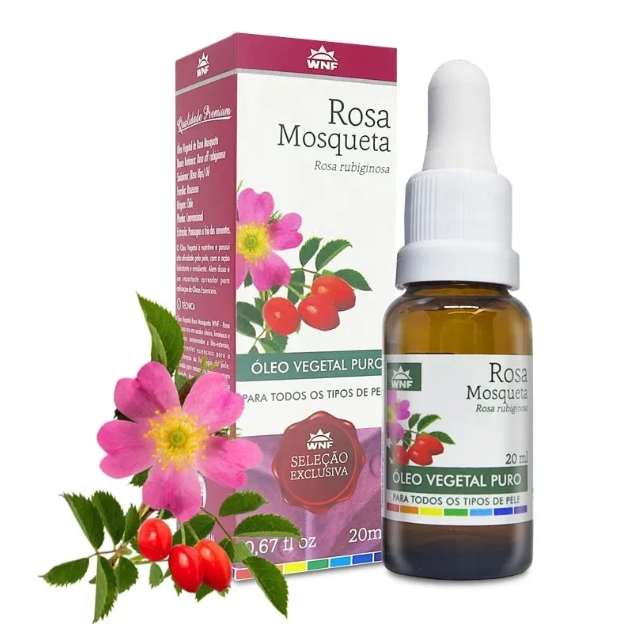 óleos vegetais para a pele rosa mosqueta